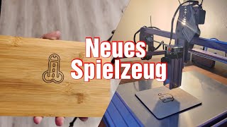 Atomstack A5 Pro Graviermaschine  Lasercutter aufgebaut und die ersten Sachen graviert [upl. by Lyreb568]