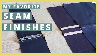 7 Seam Finishes 5 are WITHOUT a SERGER  Sewing Basics for Beginners [upl. by Soll]