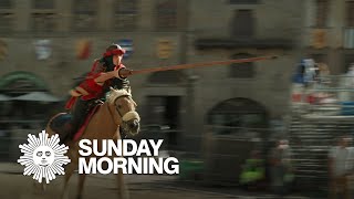 Jousting one Italian villages medieval rite [upl. by Augusta]