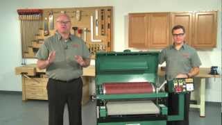 How To Install Sandpaper on the G1066Z Drum Sander [upl. by Ennaesor368]