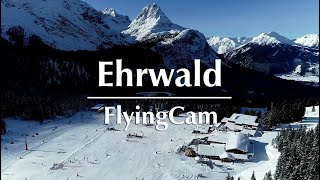 Webcam Ehrwalder Alm – Grandioser Flug in den Alpen [upl. by Adnawt]