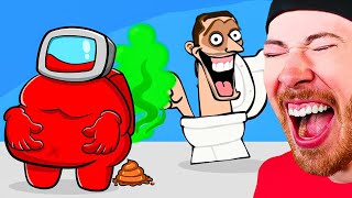 FUNNY ANIMATIONS That will Make you LAUGH Among Us [upl. by Aivekahs513]