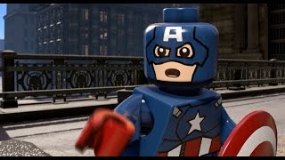 LEGO Marvels Avengers  All Cutscenes [upl. by Oesile]