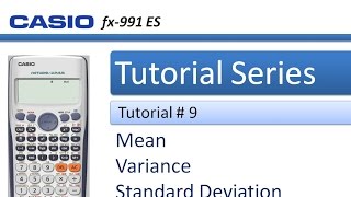 How to calculate Standard deviation Variance and Mean in Casio 991 ES Plus [upl. by Yorick]