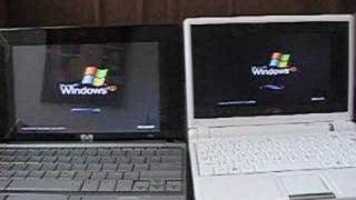 HP MiniNote and Eee PC boot Windows XP [upl. by Magas]