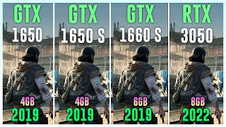 GTX 1650 vs GTX 1650 Super vs GTX 1660 Super vs RTX 3050  Test in 12 Games [upl. by Bergeman106]