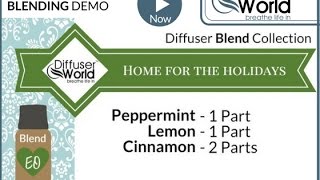 Essential Oil Blends — Home for the Holidays [upl. by Suhpoelc]