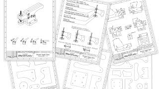 QCAD Tutorial Rotate MoveCopy Tools incl Toggle Clamp Plans [upl. by Angie683]