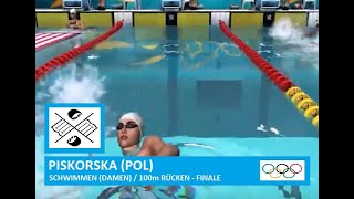 🏅 SCHWIMMEN  100m Rücken  Finale Damen  OLYMPIA 2024 [upl. by Yelhsa]