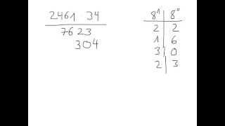 Schriftliche Multiplikation 8erSystem [upl. by Yssis]