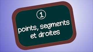 Point droite segment et milieu Géométrie 1 [upl. by Griffie792]