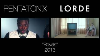 Royals  Pentatonix amp Lorde side by side [upl. by Toms595]