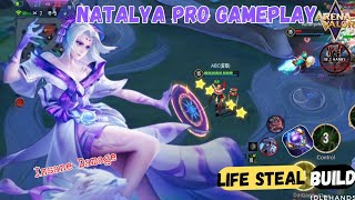 Natalya Pro Gameplay  AOV  Insane Damage  LifeSteal Build idlehands1571 [upl. by Yadsendew]