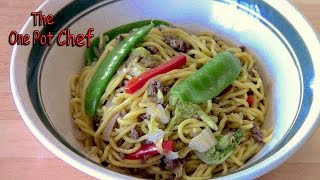 Beef Chow Mein  One Pot Chef [upl. by Ardnac]