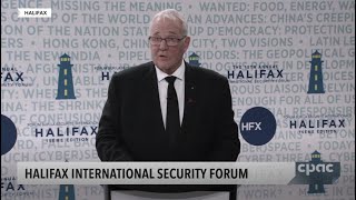 Defence Minister Bill Blair delivers keynote address at Halifax International Security Forum [upl. by Gemmell]