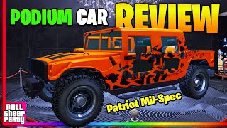 IS IT WORTH IT  The New Patriot MilSpec Podium Car Free Lucky Wheel Car GTA 5 Online Customization [upl. by Aneda]