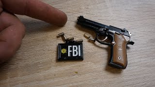 Miniature key chain Beretta cap gun [upl. by Nav244]