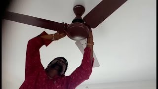 How to install new fan fitting  Ceiling Fan installation amp ceiling fan connection [upl. by Ailimaj]