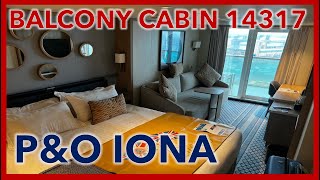 PampO IONA Balcony Cabin 14317  Norwegian Fjords 2023  WalkingBob Travels [upl. by Kiyoshi]