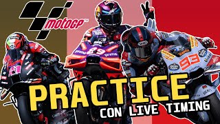 PRACTICE GP MISANO MOTOGP CON LIVE TIMING [upl. by Nilrem]