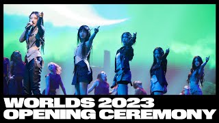 Worlds 2023 Finals Opening Ceremony Presented by Mastercard ft NewJeans HEARTSTEEL and More [upl. by Deloria]