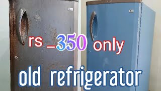 makeover old refrigerator hand painting only 350 rupees [upl. by Gorton946]