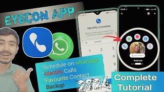 Eyecon app how to use  eyecon caller id calls phoine book amp contacts 2024 [upl. by Ecydnac]