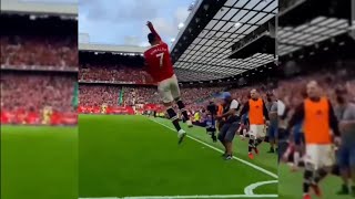 Ronaldo Crazy Loud Suiiii At Old Trafford [upl. by Yleik968]