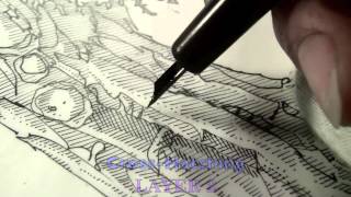 Pen and Ink Cross Hatching Masters Edition [upl. by Clintock]