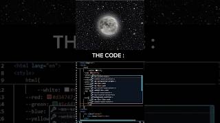 Isnt the moon lovely  HTML CSS  CodingShorts coding shorts computerscienceconcepts html css [upl. by Noiz]