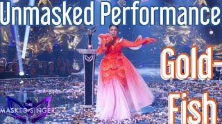 Goldfish Unmasked Performance  The Masked Singer USA Season 11 Finale [upl. by Nobel]