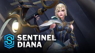 Sentinel Diana Wild Rift Skin Spotlight [upl. by Tove]