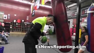 Brandon Rios Working Hard For Alvardo 3 Fight  EsNews Boxing [upl. by Pavkovic65]