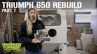 Triumph 650 Motorcycle Engine Disassembly amp Rebuild Part 7  Lowbrow Customs [upl. by Augustine]