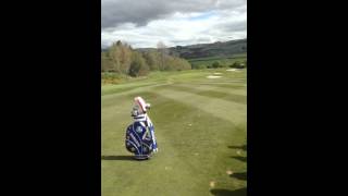 Jamie Donaldson recreates Ryder Cupwinning shot [upl. by Worra]