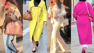 MILAN STREET FASHION 2024☀️EARLY SPRING 2024 FASHION TRENDS 🇮🇹ITALIAN STYLE SPRING LOOKS [upl. by Rahas246]