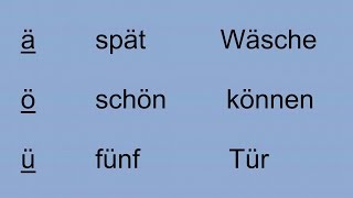 Deutsch lernen für Anfänger Aussprache [upl. by Akaenahs]