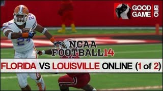 NCAA Football 14 Florida vs Louisville H2H Gameplay 1 of 2 HD [upl. by Aruabea]