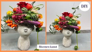 BLOEMENKUNST 🌸🎨 Cursus Bloemschikken 311  Carlein Tukkers  DIY [upl. by Mayes]