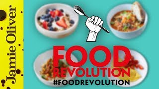 Jamie Olivers 10 Food Revolution Recipes  foodrevolution [upl. by Stanton450]