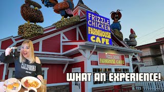 Frizzle Chicken Farmhouse Cafe in Pigeon Forge TN We finally got to hear the chickens perform [upl. by Corbie]