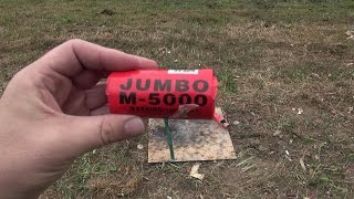 M5000 JUMBO FIRECACKER  WORLD CLASS FIREWORKS [upl. by Ralyat295]