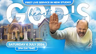 FIRST LIVE SERVICE IN GODS HEART TV NEW STUDIO [upl. by Landry798]