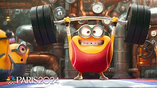 Minions get into the Olympic spirit during Opening Ceremony  Paris Olympics  NBC Sports [upl. by Irt]