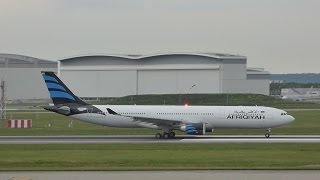 FullHD Afriqiyahs First Airbus A330300 takeoff at ToulouseTLSLFBO [upl. by Clerc727]