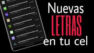 Haz esto para Instalar nuevas FUENTES en tu celular sin root GRATIS  Instala nuevos tipos de letras [upl. by Breana]