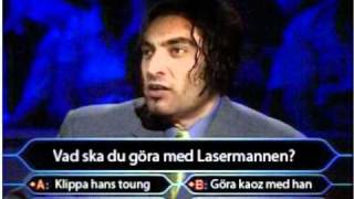 Laserturken  Vem Vill Bli Miljonär Miljonturken MÅSTE SE [upl. by Fotzsyzrk951]