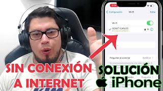 El iPhone se Conecta al Wifi pero Aparece Sin conexión a internet  Configurar IP y Dns [upl. by Sells]