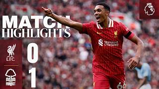 Highlights Liverpool 01 Nottingham Forest  Reds beaten at Anfield [upl. by Alegnad]