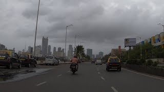 4K Drive in Worli  Mumbais Coastline  Mumbai India [upl. by Ahsekyw]